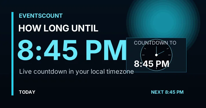 How Long Until 8:45 PM?