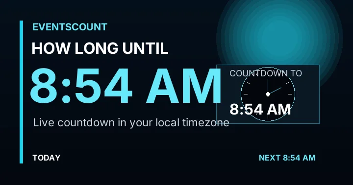 How Long Until 8:54 AM?