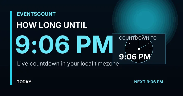 How Long Until 9:06 PM?