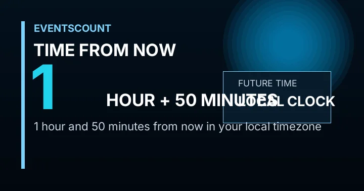 1 Hour 50 Minutes From Now