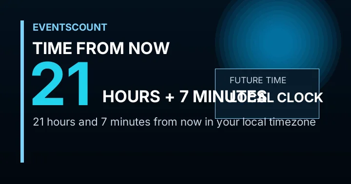 21 Hours 7 Minutes From Now