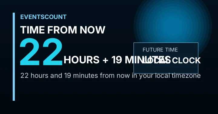 22 Hours 19 Minutes From Now