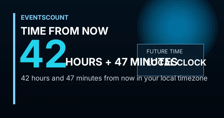 42 Hours 47 Minutes From Now