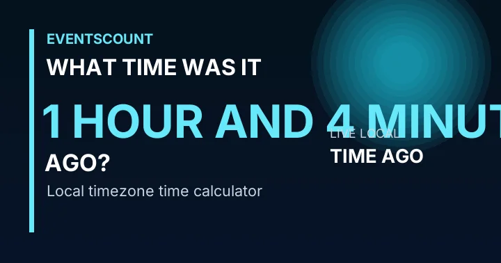 What Time Was It 1 Hour And 4 Minutes Ago?