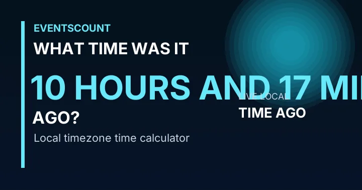 What Time Was It 10 Hours And 17 Minutes Ago?