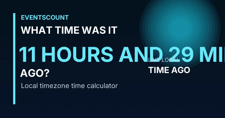 What Time Was It 11 Hours And 29 Minutes Ago?