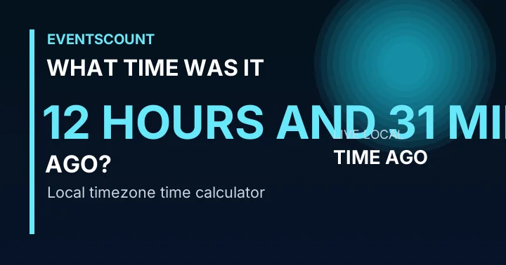 What Time Was It 12 Hours And 31 Minutes Ago?