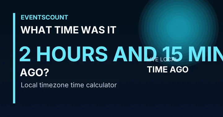 What Time Was It 2 Hours And 15 Minutes Ago?