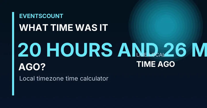 What Time Was It 20 Hours And 26 Minutes Ago?