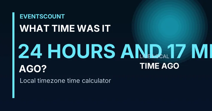 What Time Was It 24 Hours And 17 Minutes Ago?