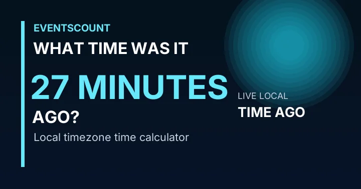 What Time Was It 27 Minutes Ago?
