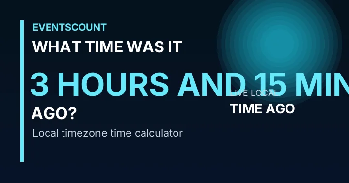 What Time Was It 3 Hours And 15 Minutes Ago?