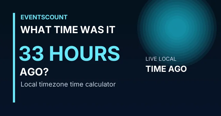 What Time Was It 33 Hours Ago?