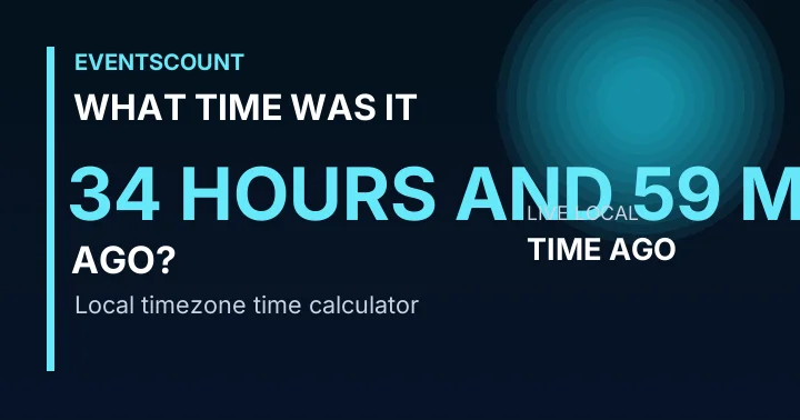 What Time Was It 34 Hours And 59 Minutes Ago?