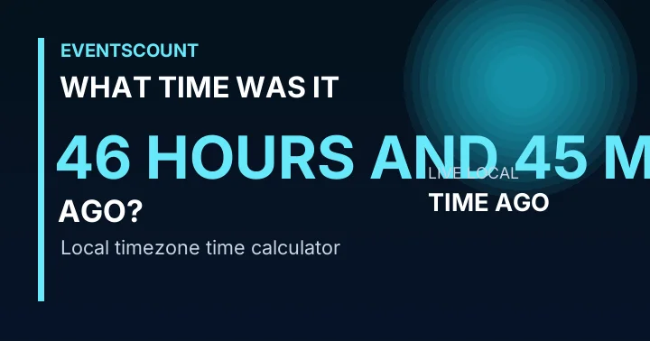 What Time Was It 46 Hours And 45 Minutes Ago?