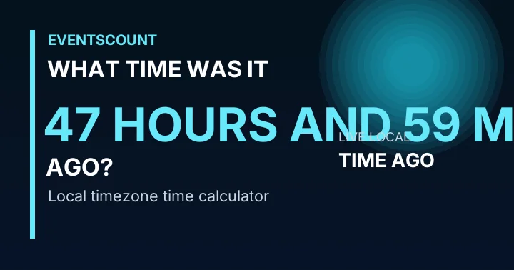 What Time Was It 47 Hours And 59 Minutes Ago?