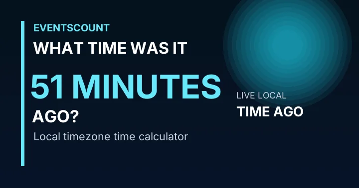 What Time Was It 51 Minutes Ago?