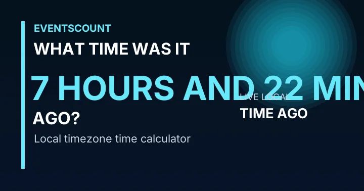 What Time Was It 7 Hours And 22 Minutes Ago?