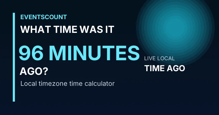 What Time Was It 96 Minutes Ago?